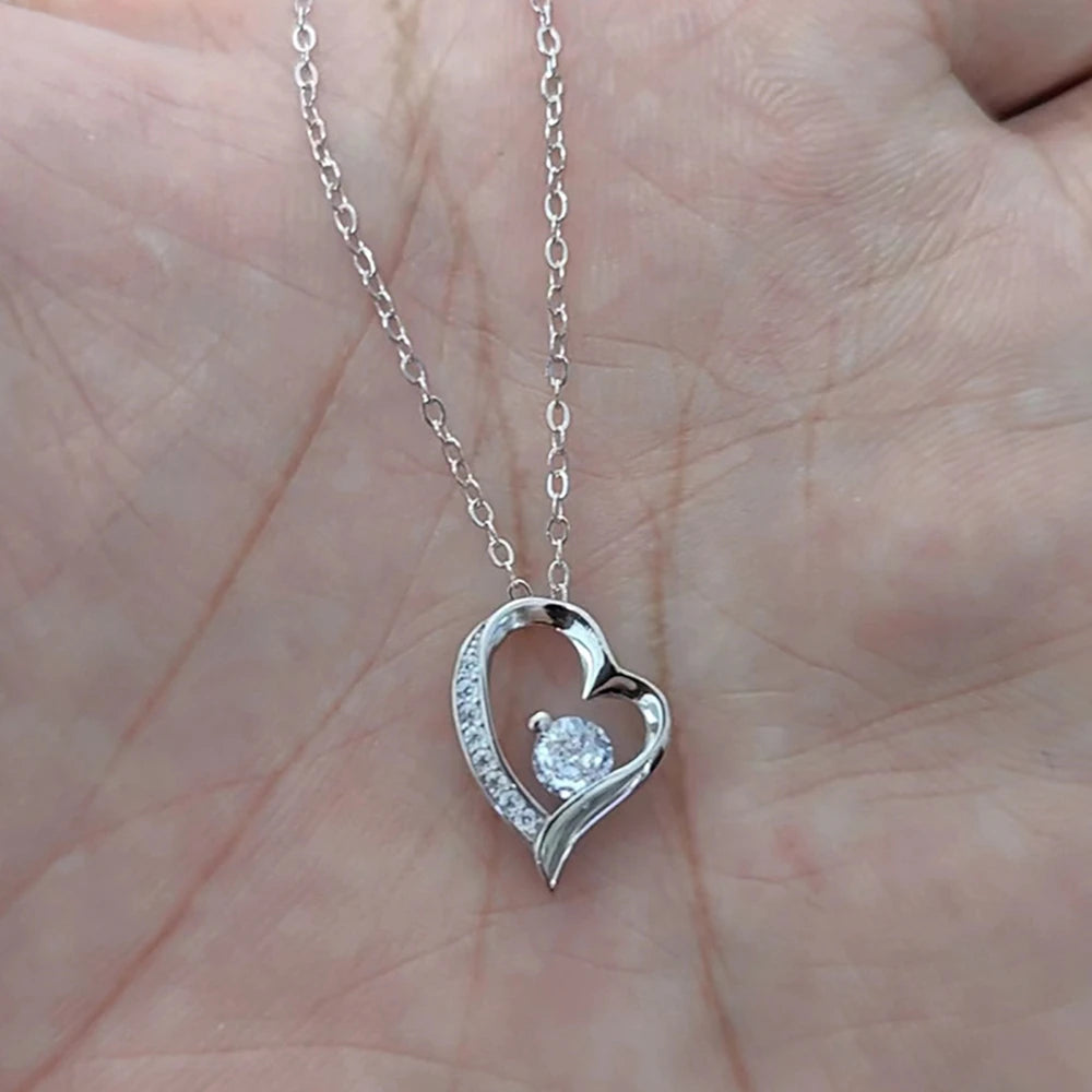 Anniversary Birthday Valentines Day Gifts Jewerlry Box Real Eternal Rose Flower With Necklace For Girlfriend Mom Wife Wedding