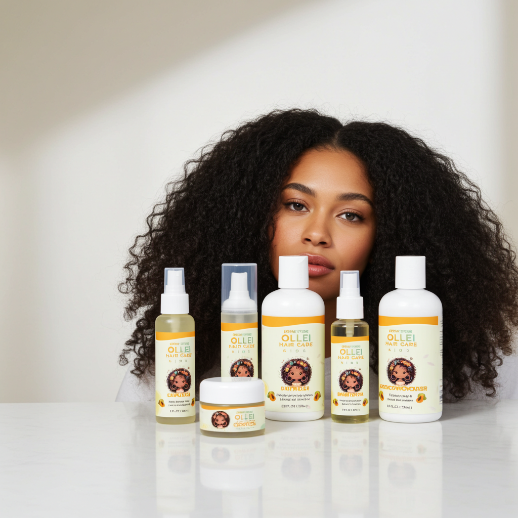 OLLEI HAIR Cre Kids - Gamme Complete (5 en 1)